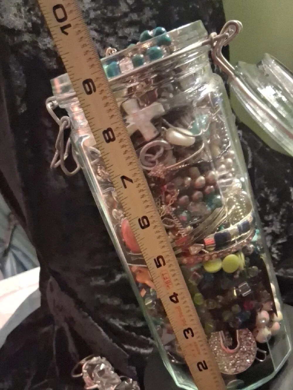 Jewelry Jar 2qt. Loaded Gold & Silver Necklaces, Earrings, Bracelets All Jewelry